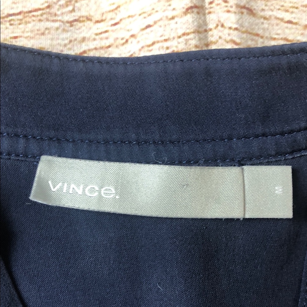 Vince Silk Shirred Drape Pullover blouse - Picture 2 of 7